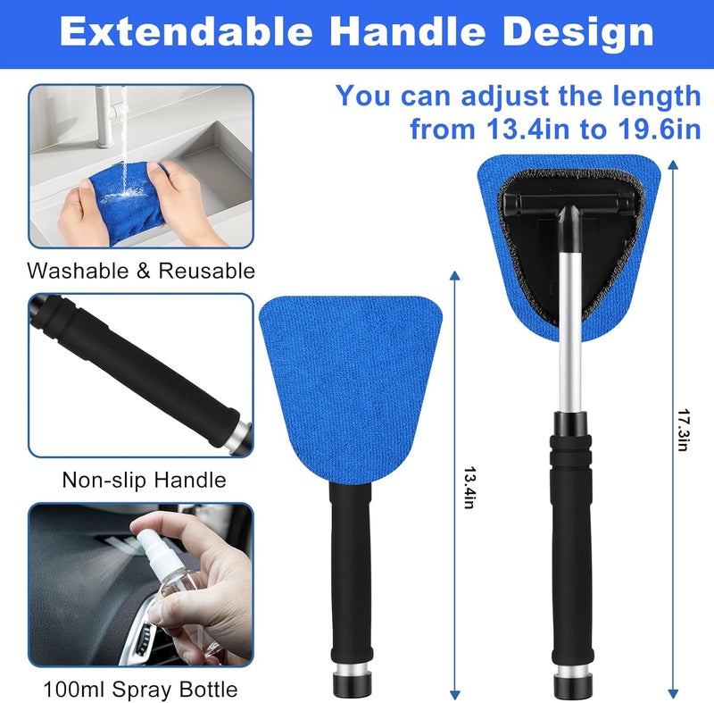 Viewsun Windshield Cleaner Tool, 14Pcs Car Interior Cleaning Kit, Car Detailing Kit Interior Cleaner, Car Detailing Brushes, Car Cleaning Gel, Inside Cleaning Supplies Accessories for Women Men - Image 3